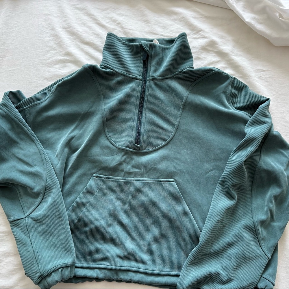 Lululemon Athletica Teal Ribbed Pullover
